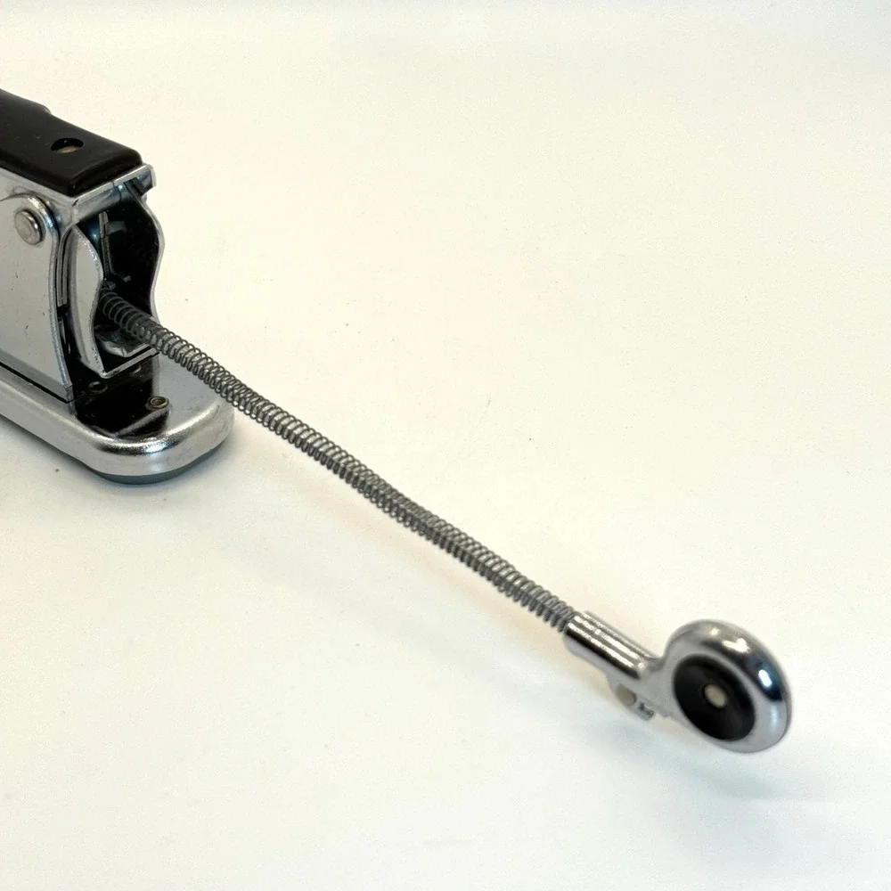 VTG Ace Fastener Aceliner Model 502 Chrome Black Cap‎ Stapler Chicago USA Retro